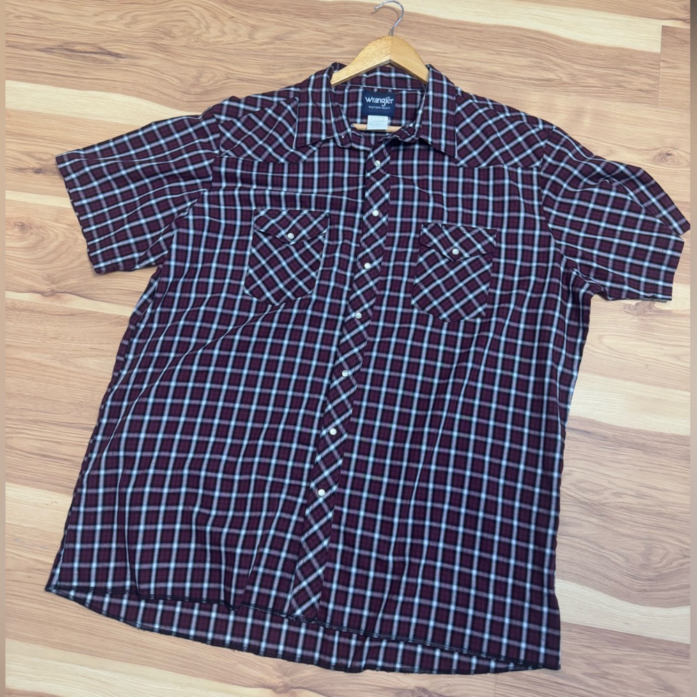 Men’s Wrangler Pearl Snap Button Up - Picture 4 of 4